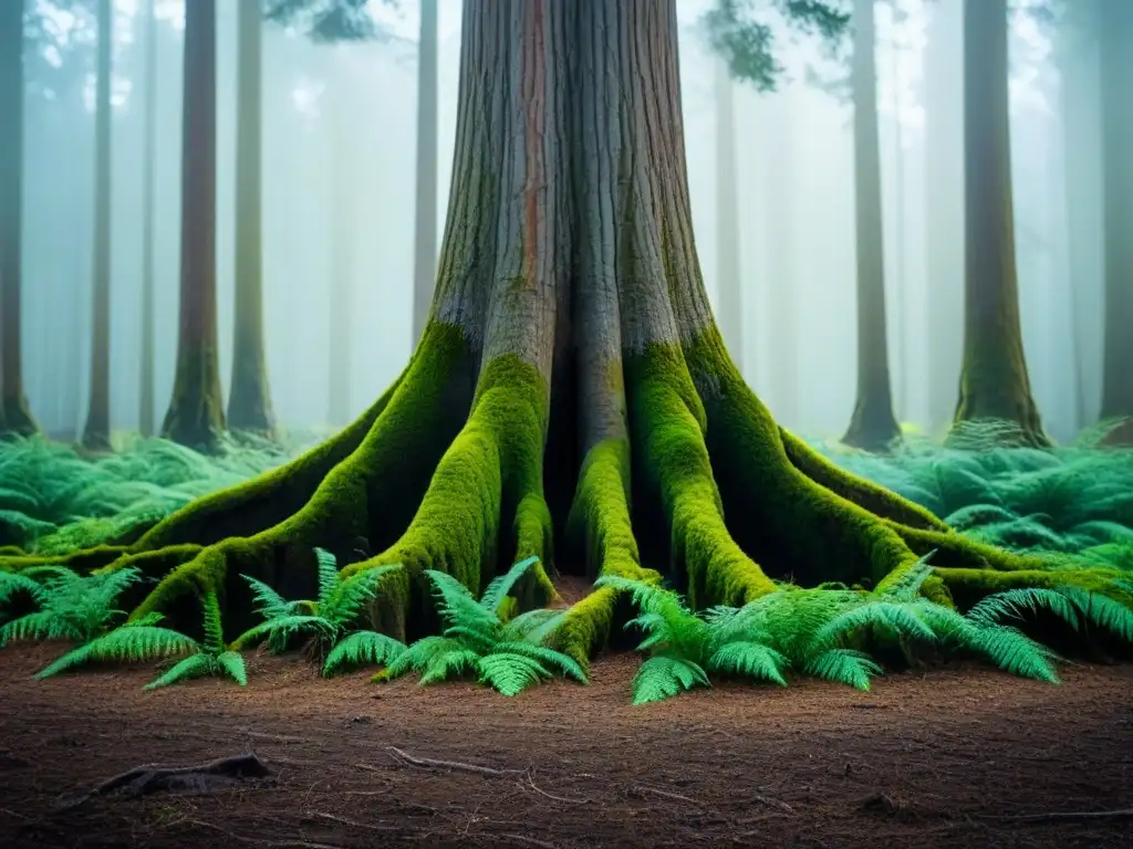 Árbol centenario en equilibrio con ecosistemas diversos