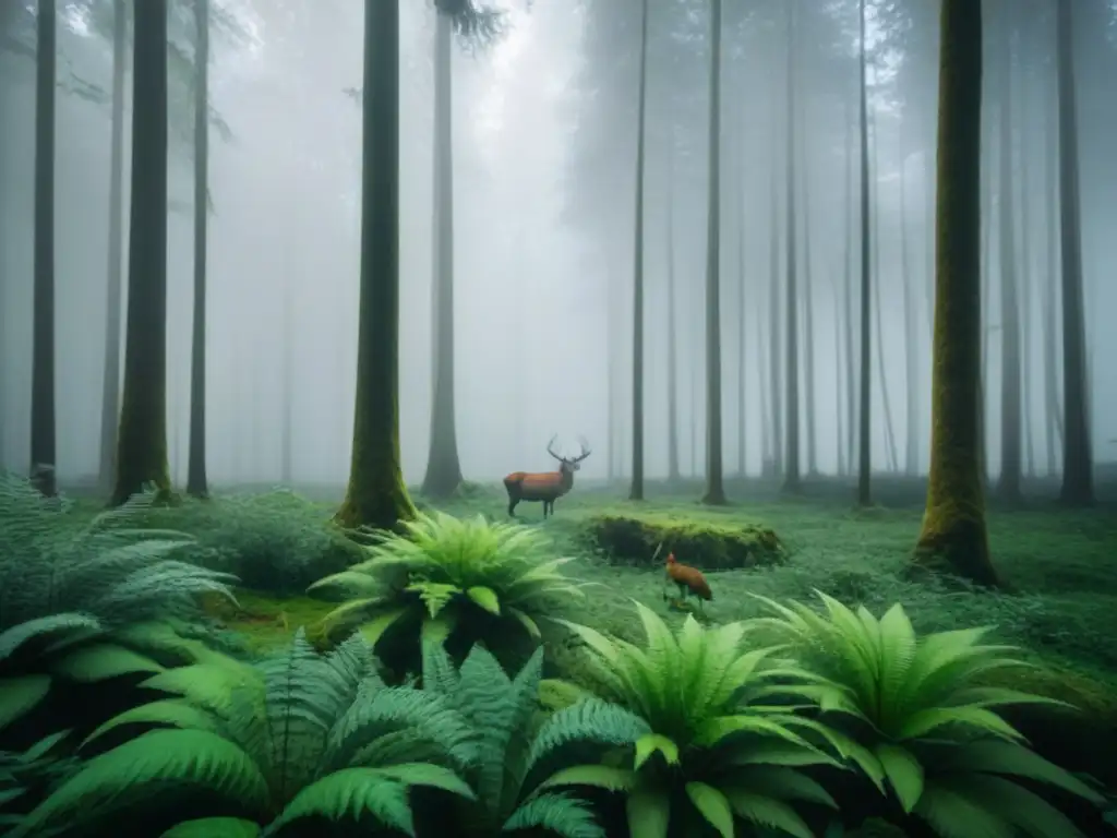 Armonía en el bosque: fauna convive en equilibrio, reducir huella ecológica acciones