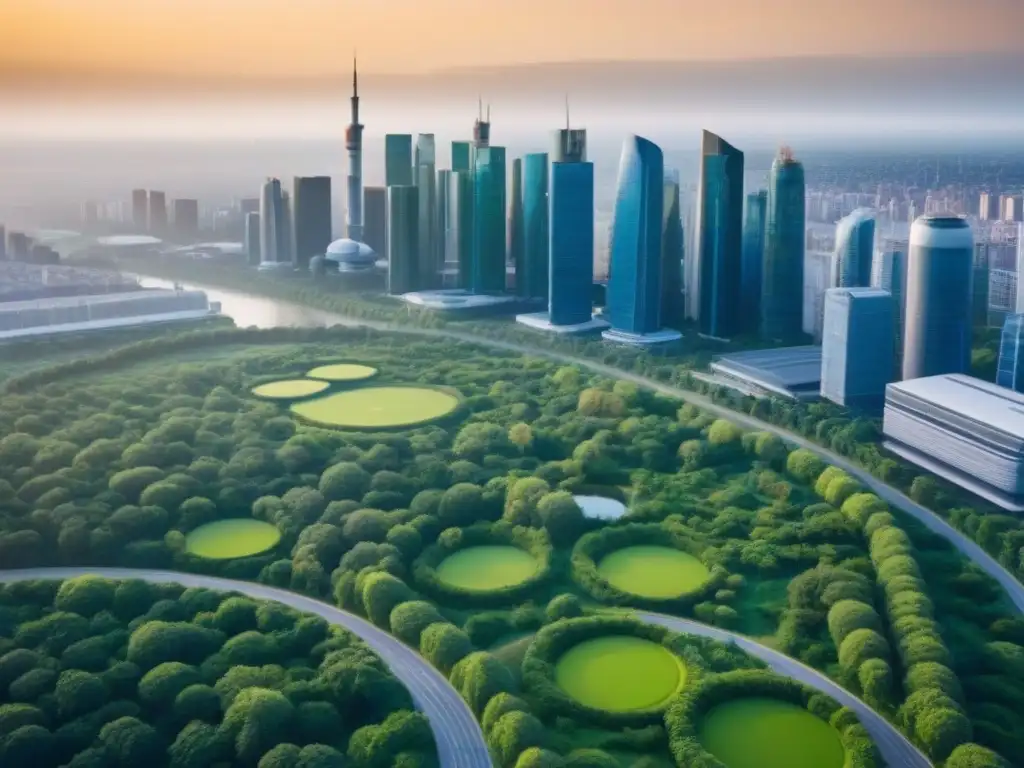 Armonía urbana: Naturaleza y tecnología en circular economy Armonía entre naturaleza y tecnología en economía circular sostenible en la ciudad