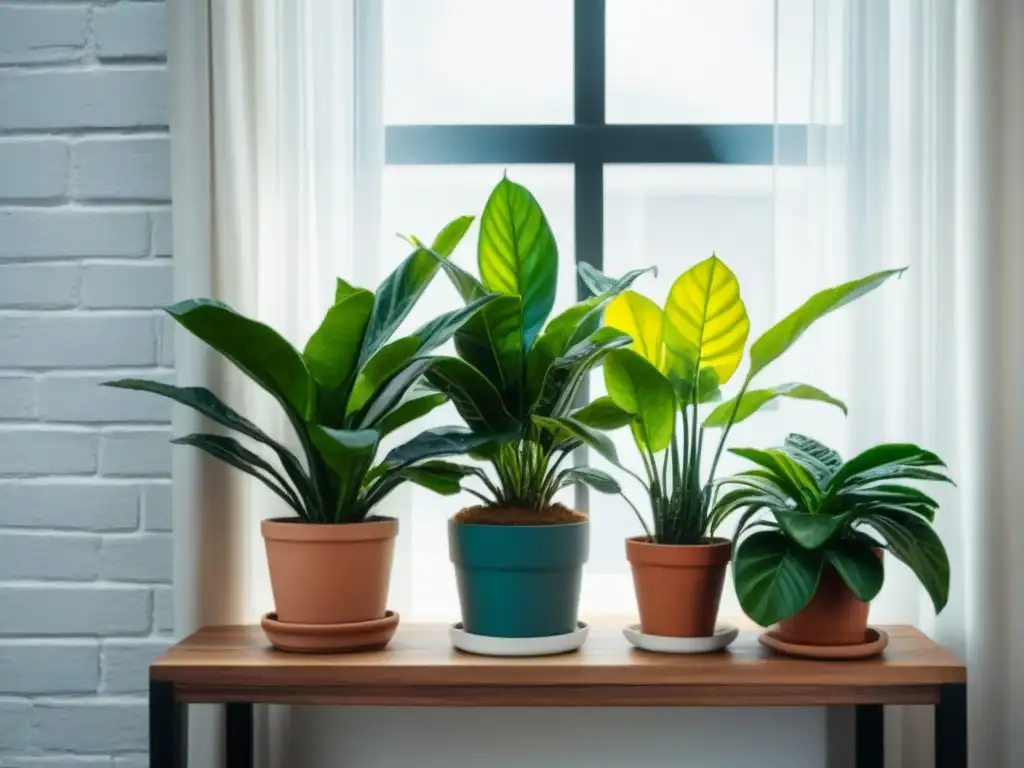 Armoniosa decoración con plantas de interior, beneficios para la salud mental