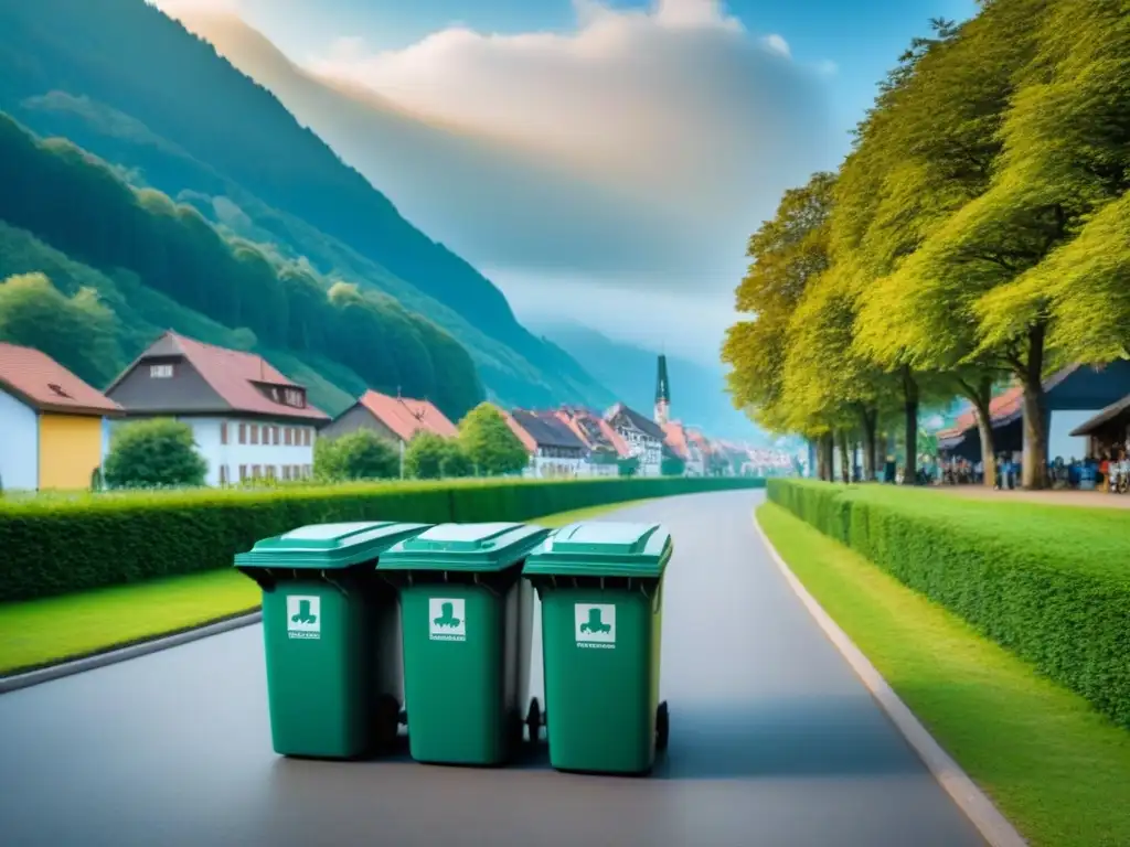 Avances hacia el Zero Waste: Friburgo, Alemania, muestra su compromiso con la sostenibilidad en una imagen serena y minimalista