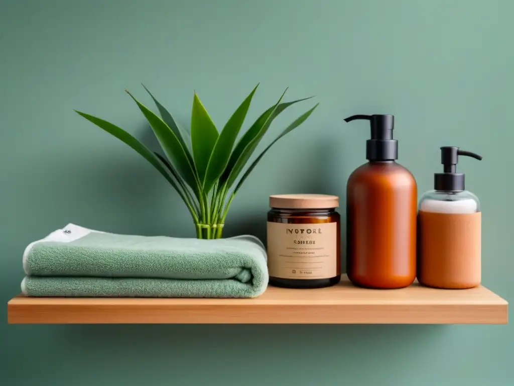 Un baño ecofriendly con productos zero waste en armonía