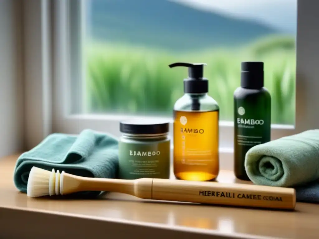 Un baño minimalista con productos zero waste resalta la importancia del cuidado personal zero waste