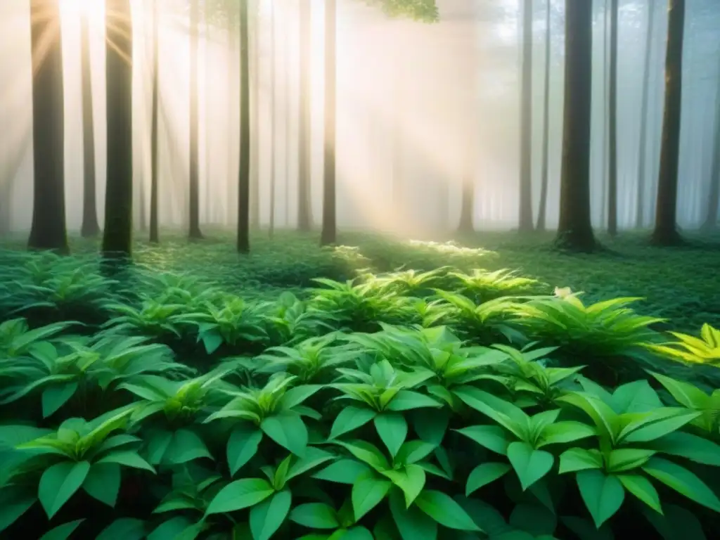 Un bosque exuberante bañado por la luz del sol, brindando serenidad y conexión con la naturaleza en los mejores festivales cine ambiental 2022