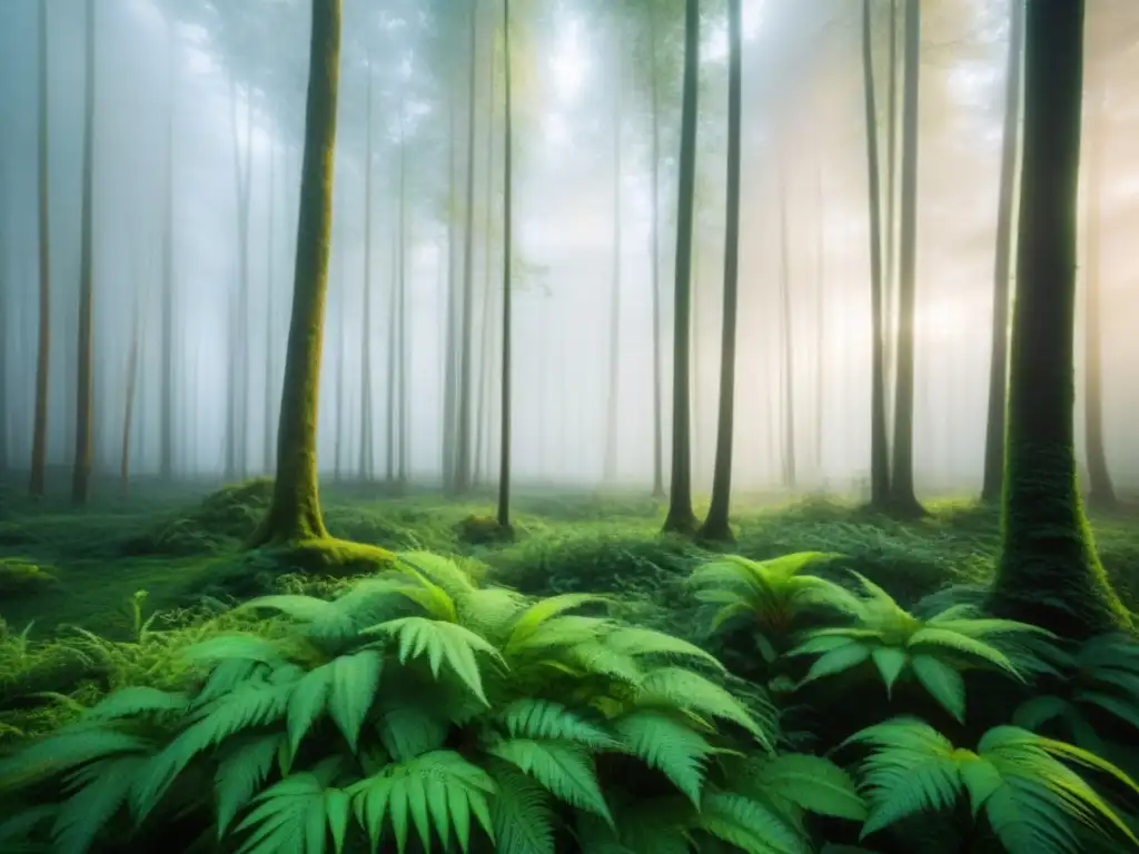 Un bosque exuberante y diverso, reflejo de la belleza de la naturaleza