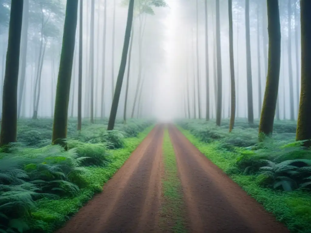 Un bosque exuberante con variedad de vida salvaje en corredores biológicos, destacando la importancia de la biodiversidad