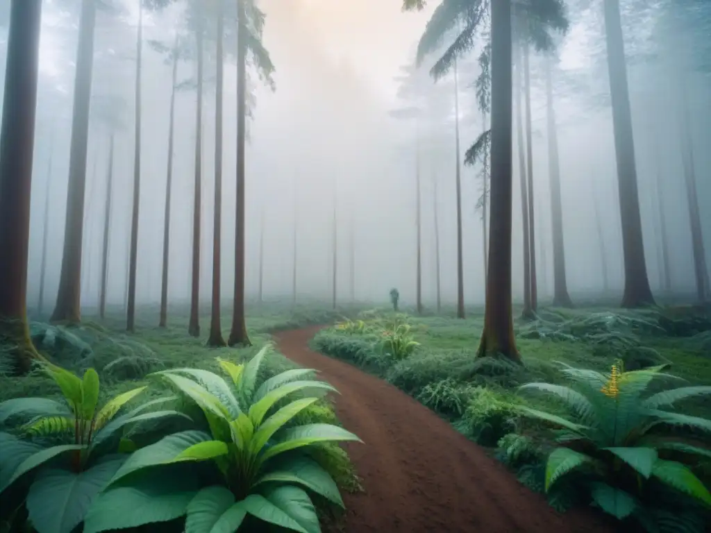 Un bosque verde exuberante con biodiversidad, reflejo de proyectos comunitarios corredores biológicos sostenibles