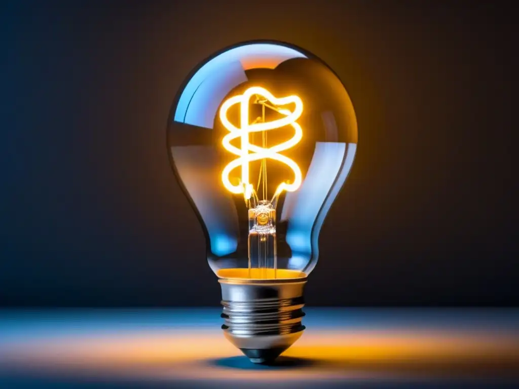 Brillante iluminación LED de consumo sostenible, detallada y moderna en fondo oscuro