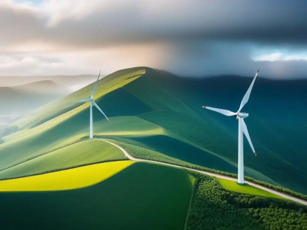 Mapa energético verde: innovación y sostenibilidad Un camino vibrante de transición energética con oportunidades inversión renovables