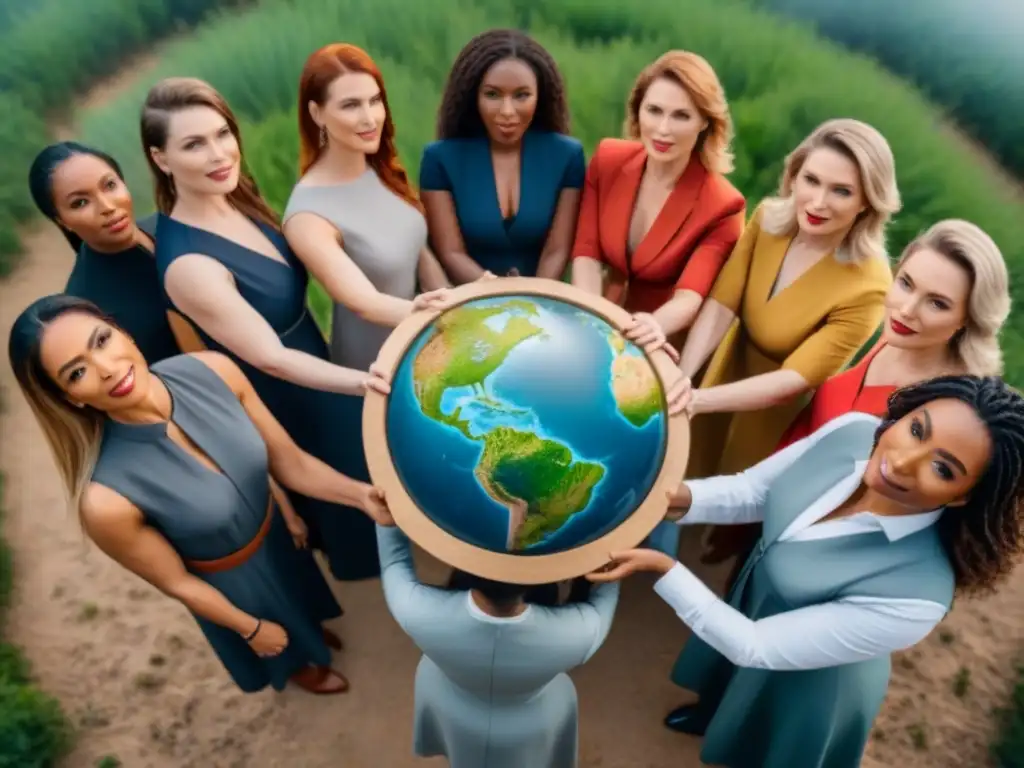 Mujeres líderes por la sostenibilidad: círculo de fuerza y diversidad Un círculo de mujeres líderes del movimiento zero waste, unidas por la sostenibilidad y la determinación