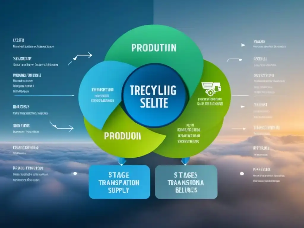 Complejidad y eficiencia de una red de suministro zero waste en un diagrama futurista