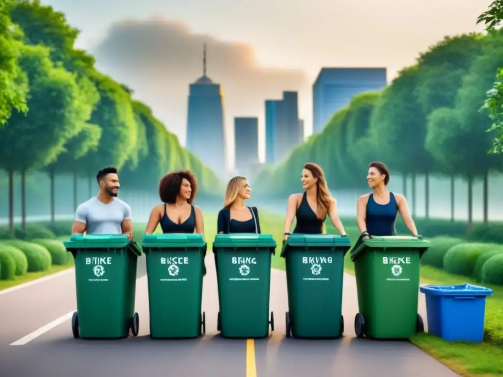 Comunidad diversa comprometida con consejos zero waste vida sostenible