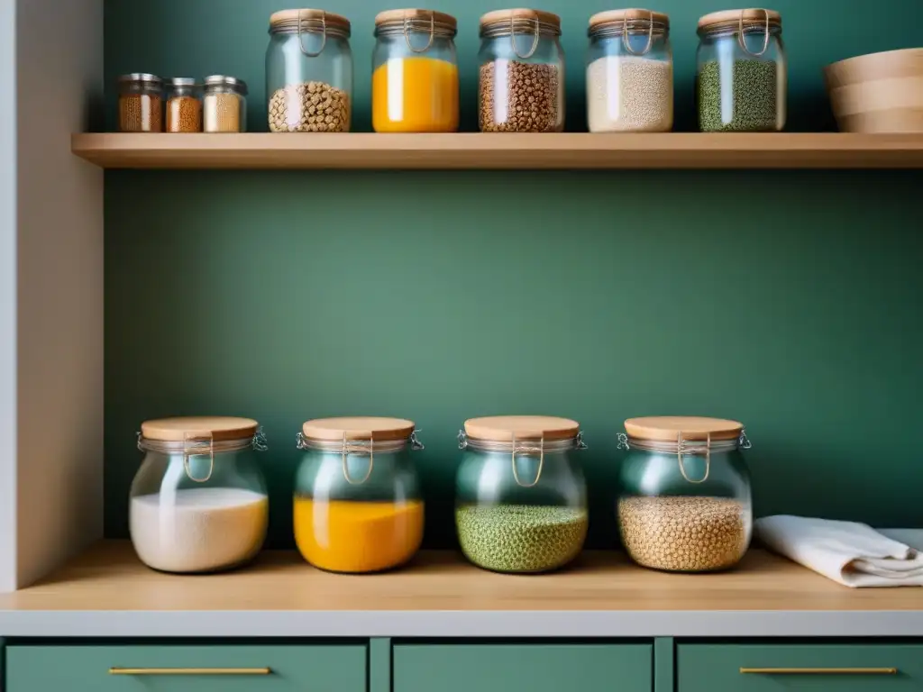 Consejos zero waste para principiantes: Cocina ecológica y organizada con tarros de cristal, bolsas de tela y utensilios de bambú