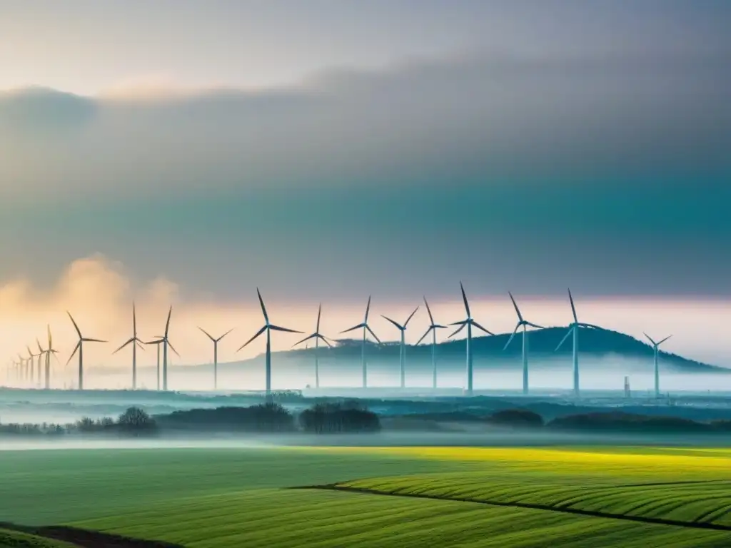 Contraste entre energía renovable y contaminación en la vida cotidiana