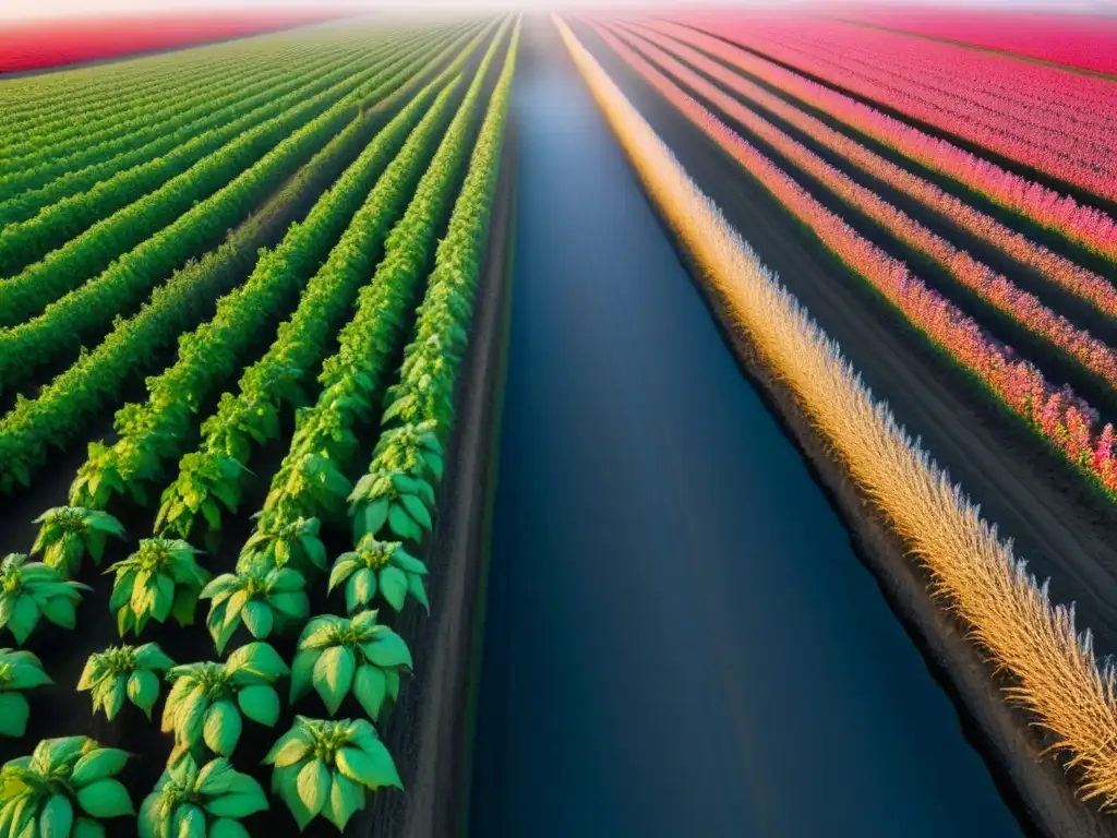 Contraste impactante: campo algodón orgánico vs convencional