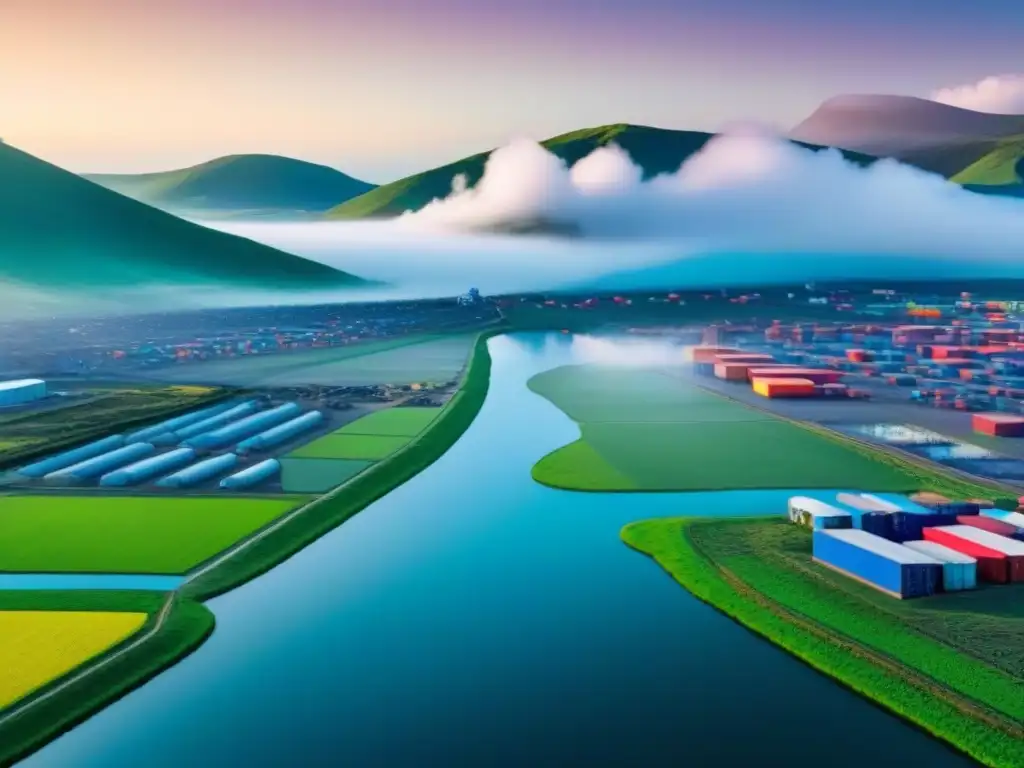 Contraste impactante: Europa eco vs Contraste impactante: Europa con directivas de reducción de residuos sostenibles vs otros continentes con vertederos desbordados y contaminación