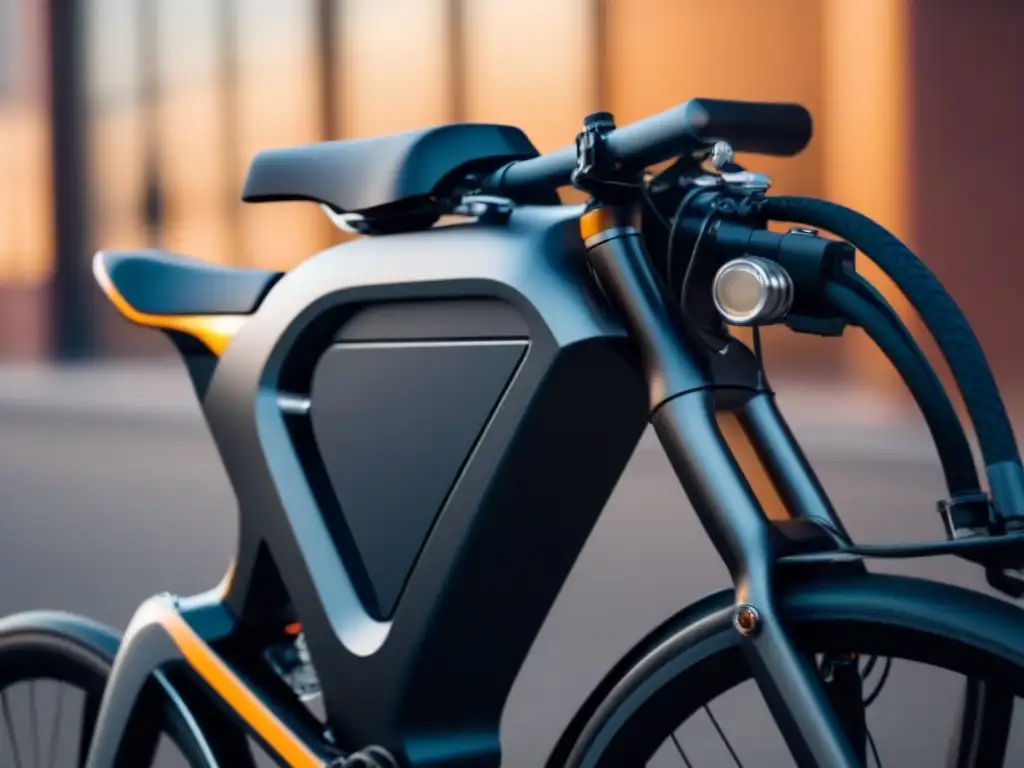 Ilustración detallada de una bicicleta eléctrica resaltando su diseño sostenible y eficiente en el mantenimiento bicicleta eléctrica sostenible