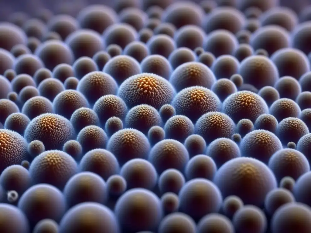 Detalle asombroso de células de piel y probióticos mejorando la textura