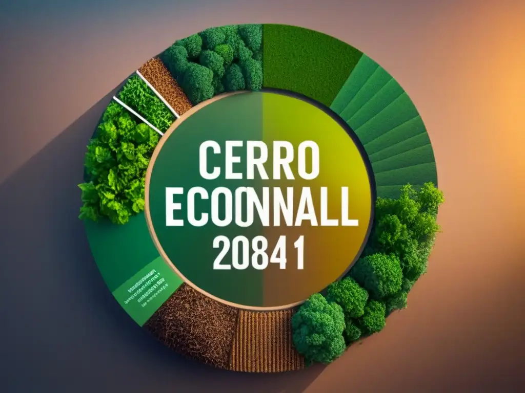 Diagrama de economía circular con prácticas zero waste para medir impacto económico