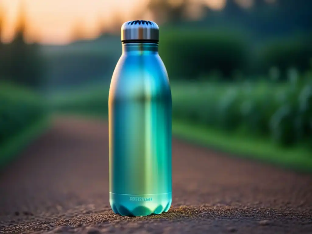 Un diseño ecofriendly y duradero en una botella de agua reutilizable con nanotecnología