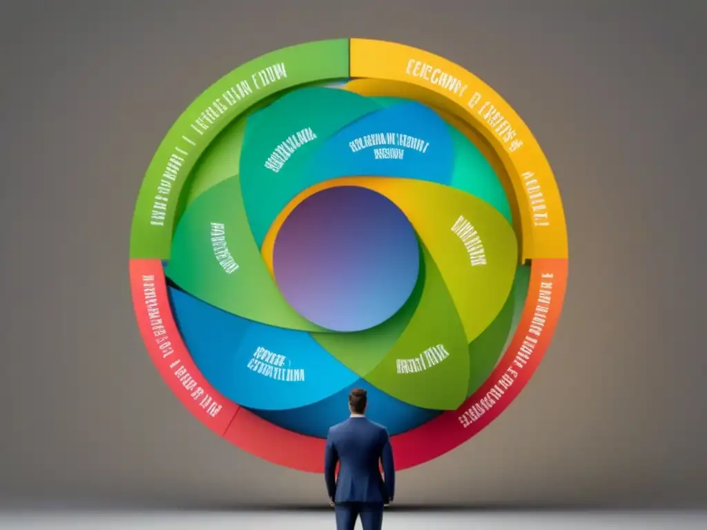 Diseño moderno de Economía Circular y Zero Waste en tonos terrosos, representando eficiencia y sostenibilidad