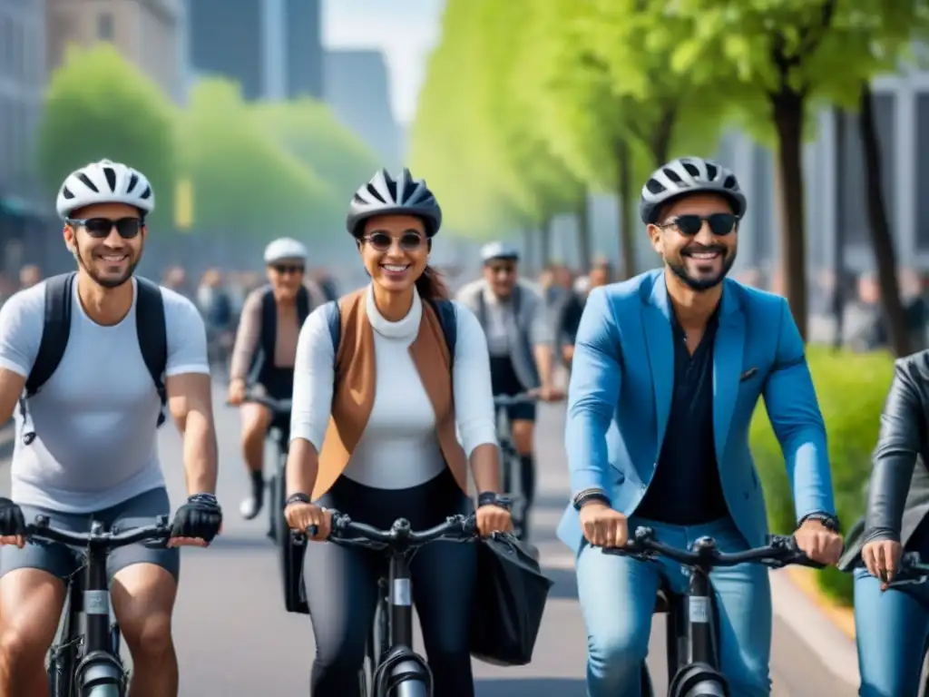 Diversidad en bicicletas eléctricas: comunidad, inclusión social y movilidad sostenible en la vibrante ciudad