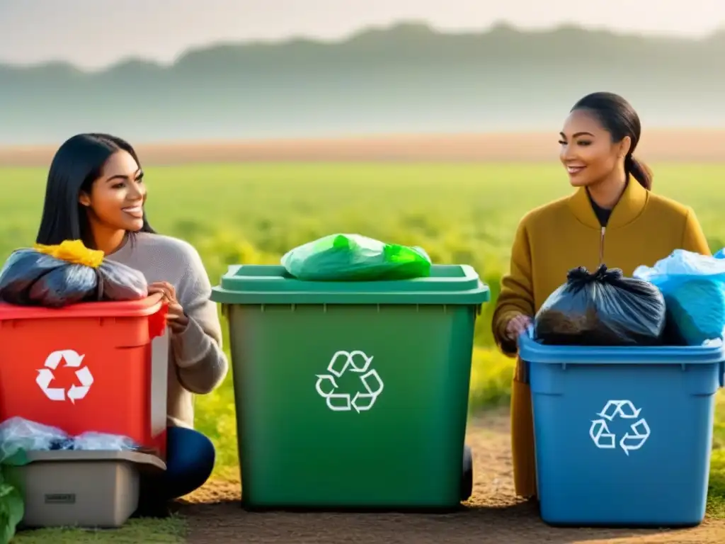 Diverso grupo colabora en proyectos zero waste acceso, reciclando y promoviendo la sostenibilidad