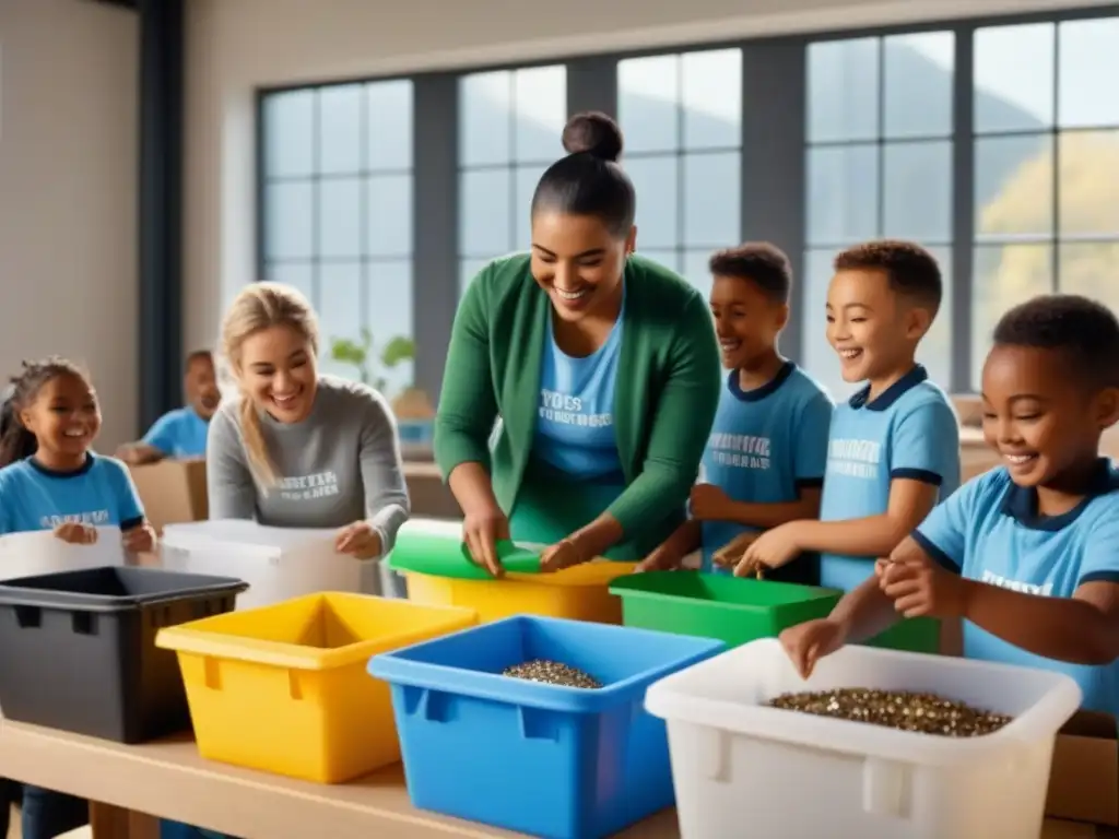 Un emocionante taller de reciclaje para niños con diversidad étnica