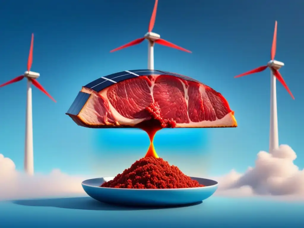 Equilibrio entre consumo de carne y energía renovable para combatir el impacto del cambio climático