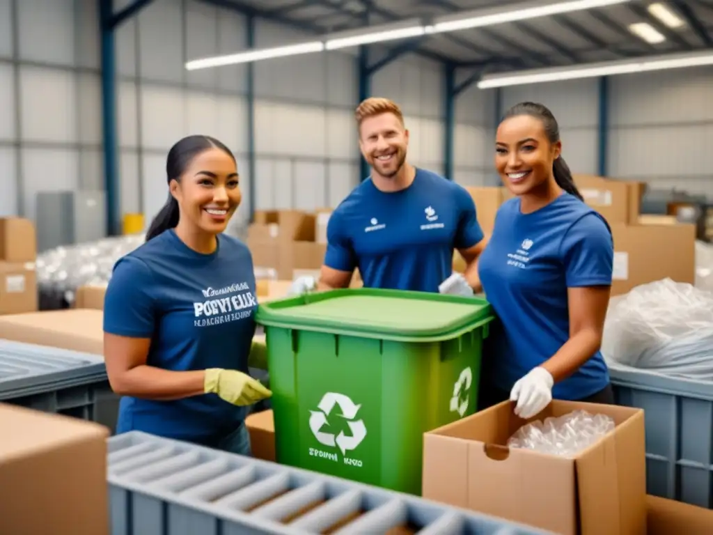 Un exitoso reciclaje comunitario: diversidad, sonrisas y colaboración en un centro organizado y luminoso