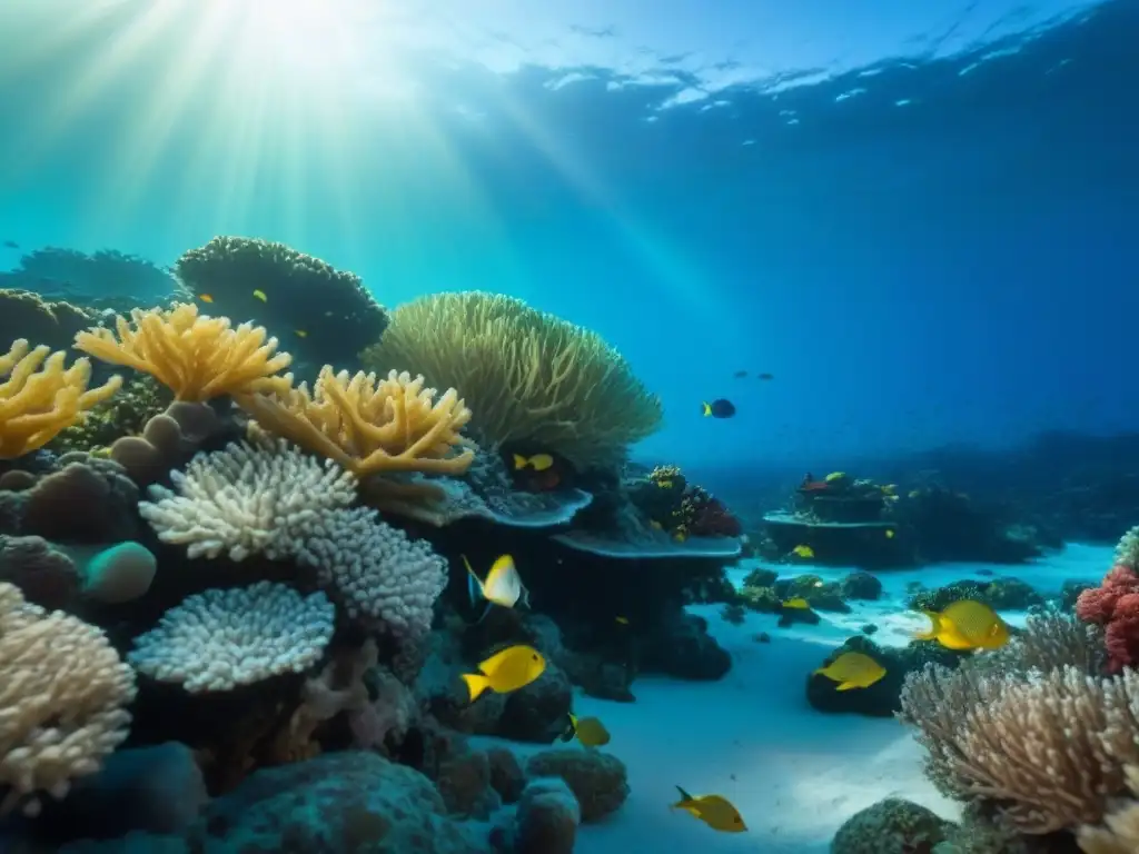 Exploración del potencial sostenible de la economía azul en arrecife de coral vibrante