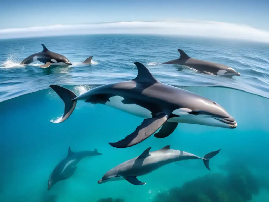 Fascinante avistamiento ballenas delfines sostenible en aguas cristalinas