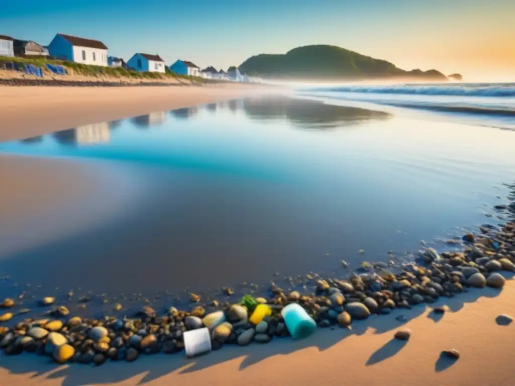 Un grupo diverso limpia la playa, destacando la educación ambiental y políticas efectivas