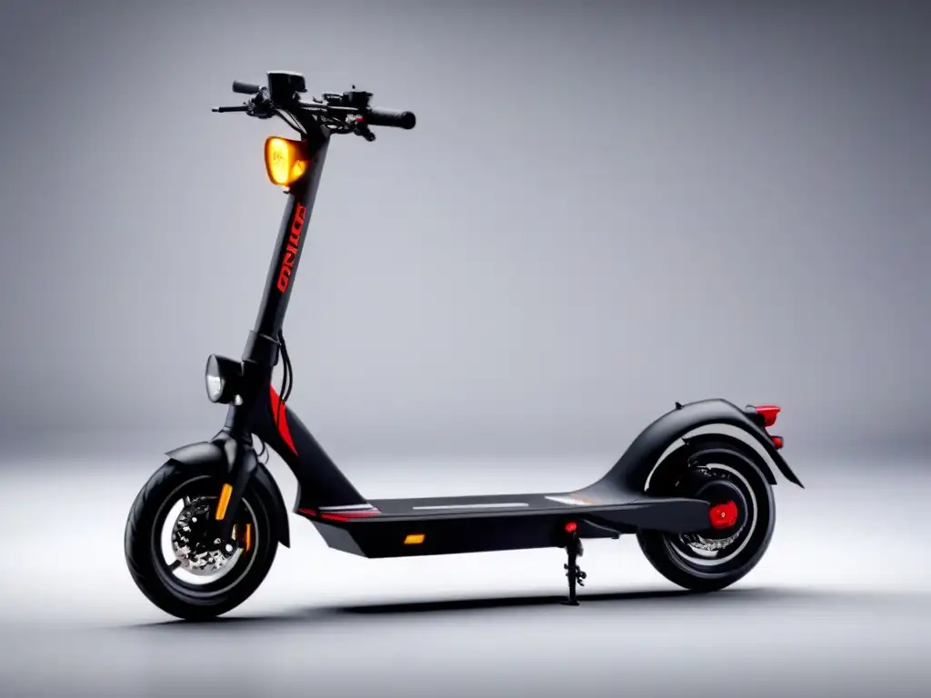 Imagen detallada de un scooter eléctrico para niños, con diseño moderno y sostenible