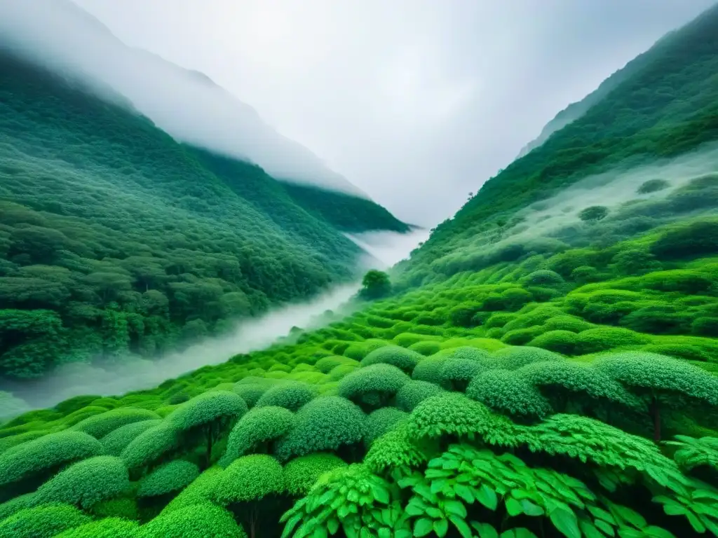 Imagen impactante de un bosque verde con logo de plataforma streaming integrado, simbolizando la fusión tecnología y naturaleza