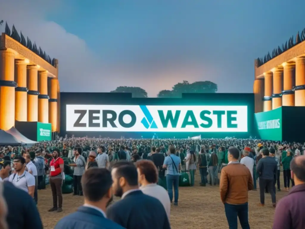 Importancia eventos globales zero waste: Festival mundial con iniciativas eco-sostenibles y diversidad en acción