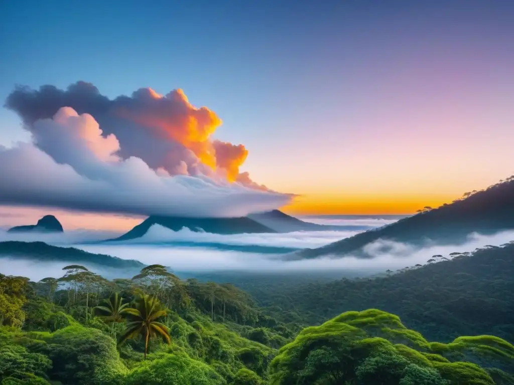 Armonía en la selva: música indígena y sostenibilidad La importancia de la música indígena sostenible en un bello atardecer en la selva