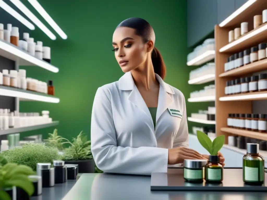 Un laboratorio cosmético ecológico innovador y sostenible fusionando naturaleza y tecnología