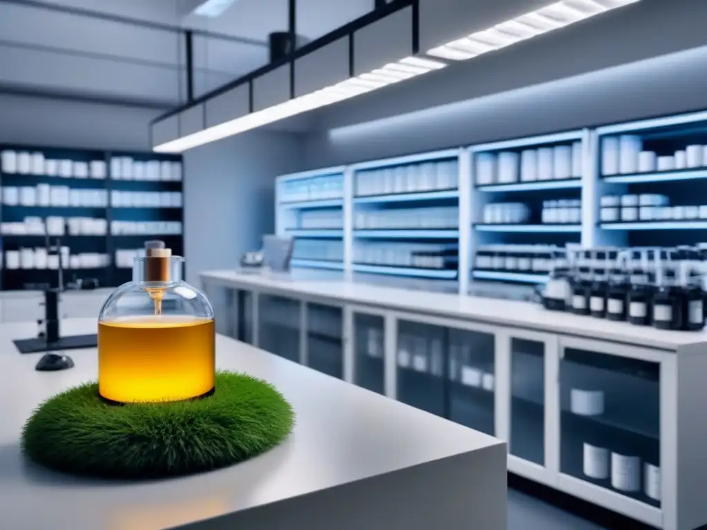 Un laboratorio moderno para cosmética ecológica innovadora y sostenible