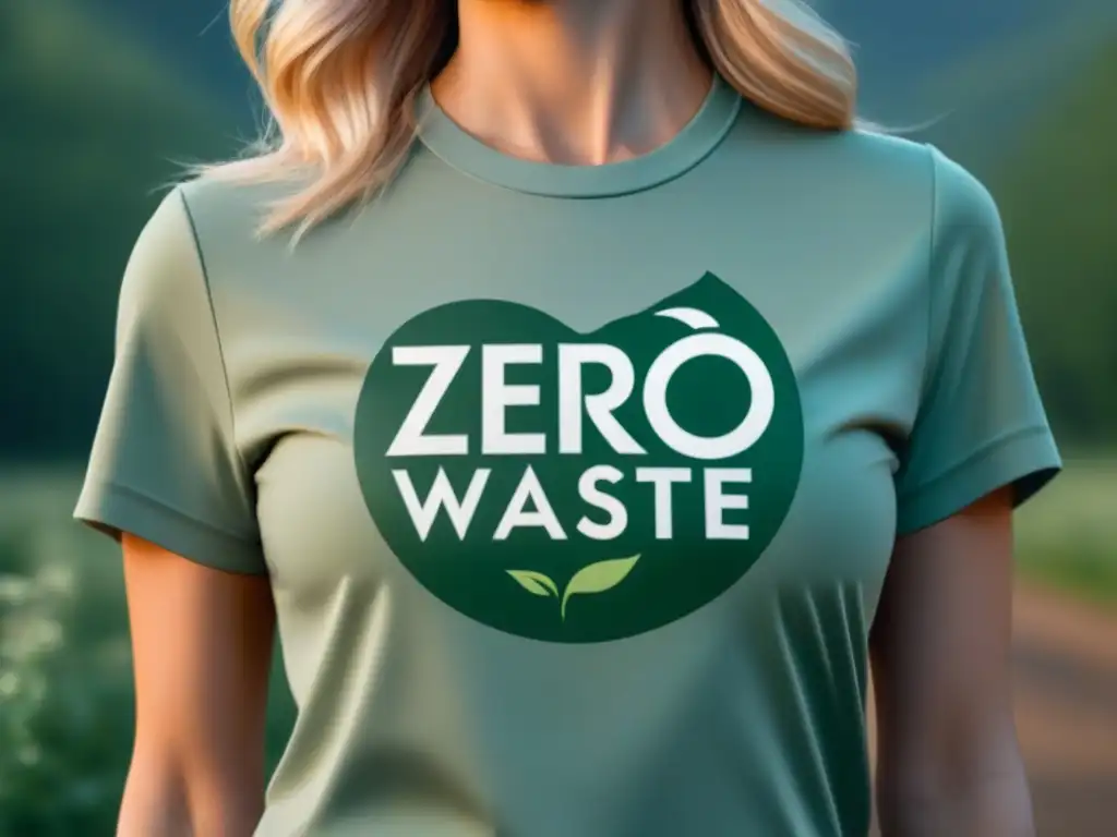 Logo de marca zero waste belleza sostenible en tonos tierra y verde, elegante y ecofriendly