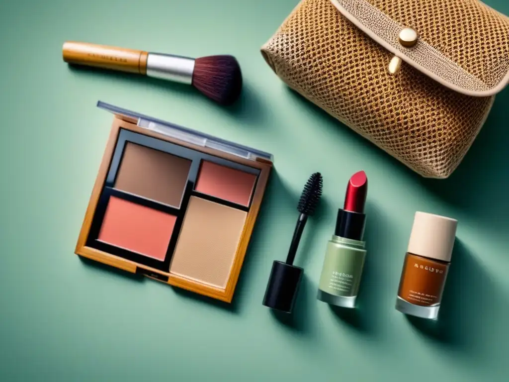Maquillaje sostenible para mujer consciente: Set de maquillaje en tonos naturales y envases ecofriendly, elegante y consciente