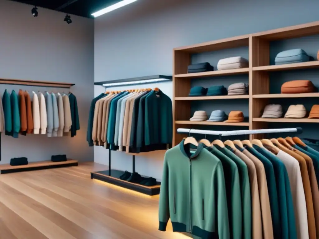 Marcas de ropa sostenible cambian la industria en tienda moderna y minimalista