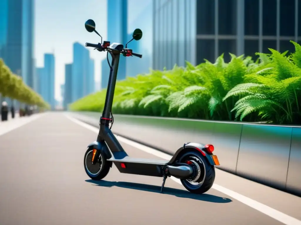 Uno de los mejores scooters eléctricos sostenibles en entorno urbano moderno