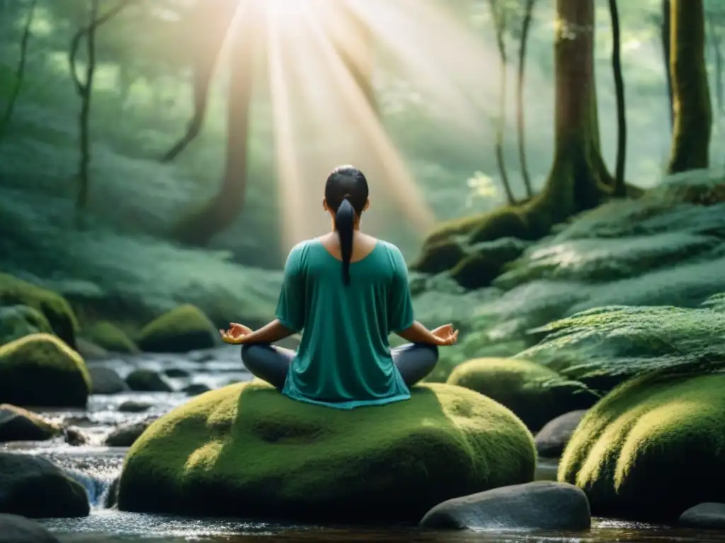 Meditación en el bosque: Beneficios salud mental naturaleza sostenible