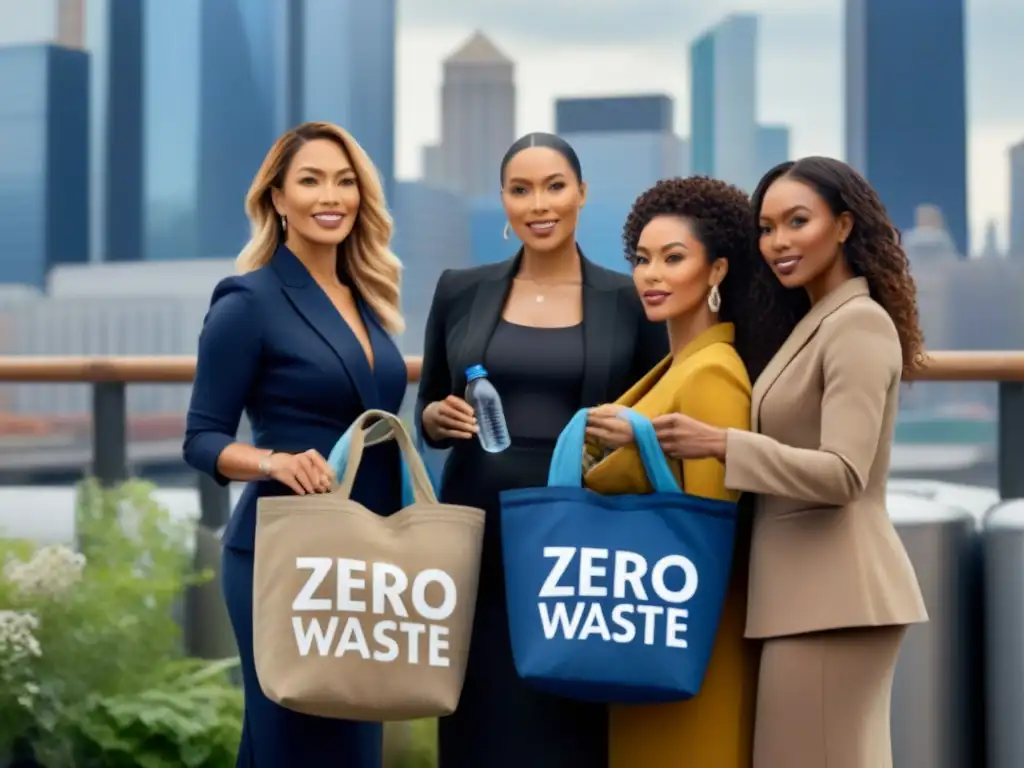 Empoderamiento femenino: líderes unidas por un mundo Zero Waste Mujeres líderes del movimiento zero waste unidas con determinación y conciencia ambiental
