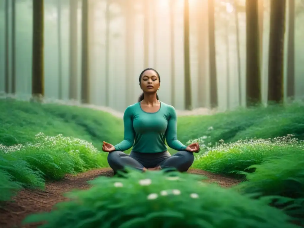 Meditación en el bosque: conexión con la naturaleza para manejar ansiedad crisis climática zero waste