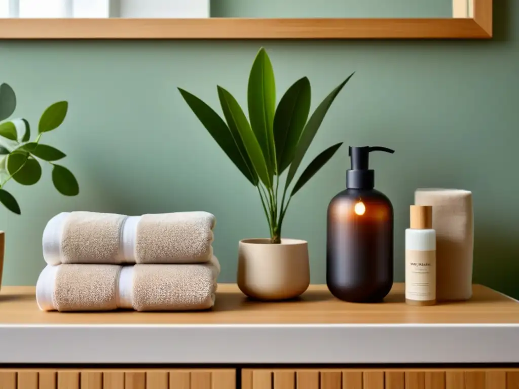 Un oasis de baño sostenible con productos eco-friendly y sin plástico