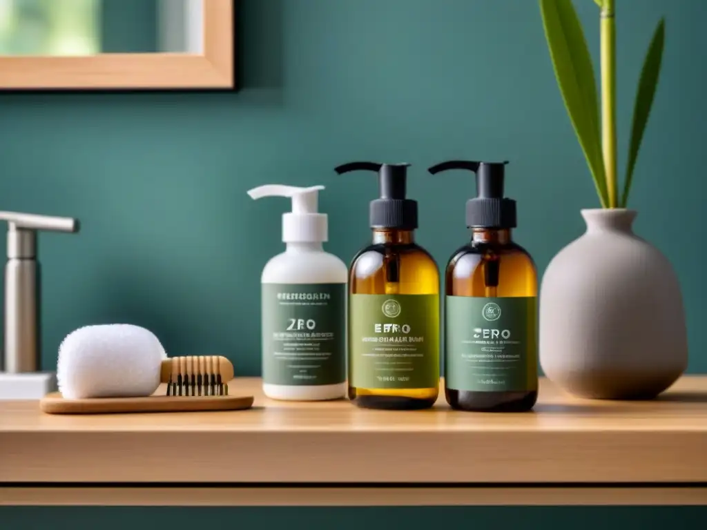 Un oasis de serenidad: productos cuidado personal zero waste en un baño minimalista y ecofriendly