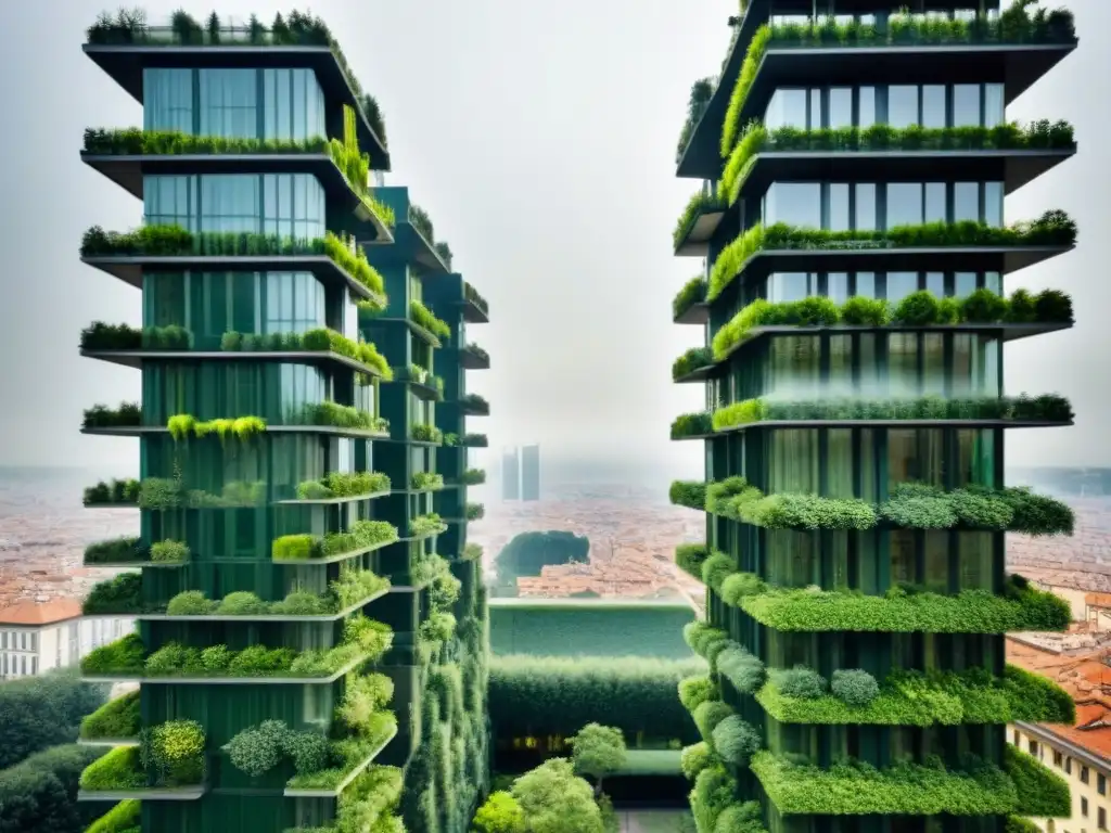 Un oasis vertical en Milán: rascacielos verdes integrados en diseño urbano