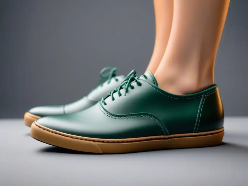 Un par de zapatos ecológicos sostenibles, estilo y confort en diseño y materiales reciclados